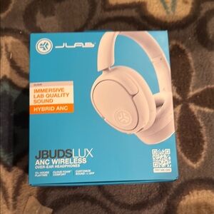 JBuds Lux ANC Wireless Over-Ear Headphones - White